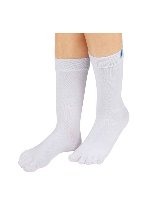 TOETOE Calcetín Media Caña Blanco