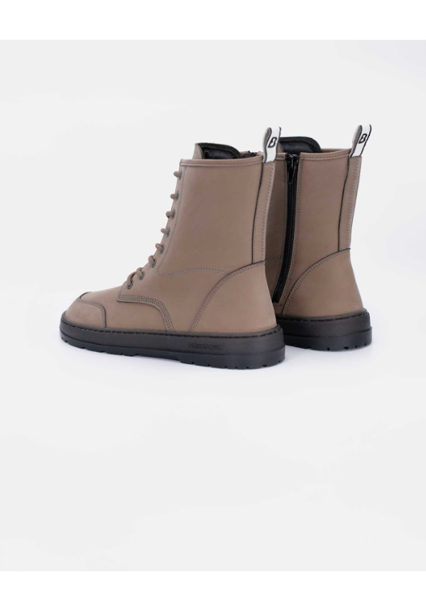 Beflamboyant Omega Combat Boots Grey