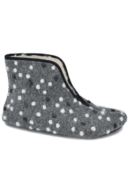 Oma King Lambswool Slippers Grey